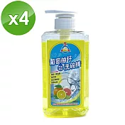 【鵝媽媽】葡萄柚籽果香濃縮洗碗精(500ml/瓶)x4瓶