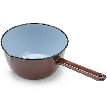 《IBILI》琺瑯牛奶鍋(棕12cm) | 醬汁鍋 煮醬鍋 牛奶鍋