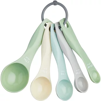 《KitchenCraft》量匙5件(綠) | 料理匙 量勺 量杓