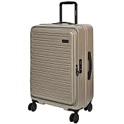 【SWICKY】24吋前開式奢華旅途系列旅行箱/行李箱(香檳金) 24吋 香檳金