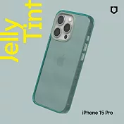 犀牛盾 iPhone 15 Pro (6.1吋) JellyTint透明防摔手機殼(抗黃終生保固)- 憂墨綠