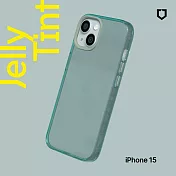 犀牛盾 iPhone 15 (6.1吋) JellyTint透明防摔手機殼(抗黃終生保固)- 憂墨綠
