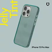 犀牛盾 iPhone 15 Pro Max (6.7吋) JellyTint透明防摔手機殼(抗黃終生保固)- 憂墨綠
