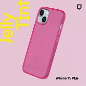 犀牛盾 iPhone 15 Plus (6.7吋) JellyTint透明防摔手機殼(抗黃終生保固)- 粉漾桃