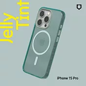 犀牛盾 iPhone 15 Pro (6.1吋) JellyTint(MagSafe 兼容)磁吸透明防摔手機殼(抗黃終生保固)- 憂墨綠