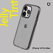 犀牛盾 iPhone 14 Pro Max (6.7吋) JellyTint透明防摔手機殼(抗黃終生保固)- 酷墨灰