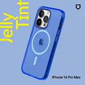 犀牛盾 iPhone 14 Pro Max (6.7吋) JellyTint(MagSafe 兼容)磁吸透明防摔手機殼(抗黃終生保固)- 激光藍