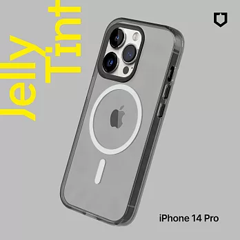 犀牛盾 iPhone 14 Pro (6.1吋) JellyTint(MagSafe 兼容)磁吸透明防摔手機殼(抗黃終生保固)- 酷墨灰