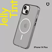 犀牛盾 iPhone 14 Plus (6.7吋) JellyTint(MagSafe 兼容)磁吸透明防摔手機殼(抗黃終生保固)- 酷墨灰