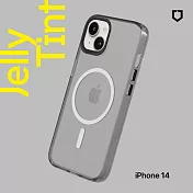 犀牛盾 iPhone 14 (6.1吋) JellyTint(MagSafe 兼容)磁吸透明防摔手機殼(抗黃終生保固)- 酷墨灰