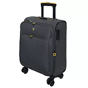 【LAMADA】19吋 限量款輕量都會系列布面登機箱/旅行箱/行李箱(灰) 19吋 灰