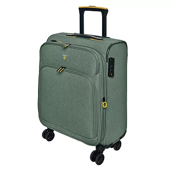 【LAMADA】19吋 限量款輕量都會系列布面登機箱/旅行箱/行李箱(綠) 19吋 綠