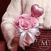 【Floral M】情人節經典玫瑰夢幻粉氣球花禮