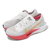 Nike 競速跑鞋 ZoomX Vaporfly Next% 3 女鞋 白 粉紅 碳板 輕量 DV4130-101