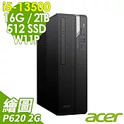 (商用)Acer Veriton VX2715G (i5-13500/16G/2TB+512 SSD/P620-2G/W11P)
