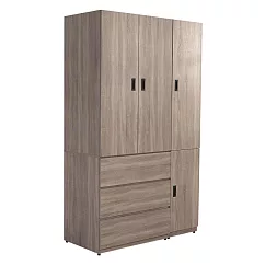 IDEA─MIT寢室傢俱4X7尺三抽木衣櫃/兩色可選 北歐橡木
