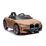 【親親】BMW i4雙驅遙控兒童電動車(四輪電動車 兒童電動汽車 敞篷電動車 騎乘玩具車 電動遙控車/RT-1009) 無 金色