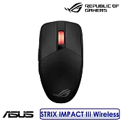 【4月底前送原廠鼠墊】ASUS 華碩 STRIX IMPACT III Wireless 無線電競滑鼠