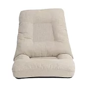 【好氣氛家居】日系六段調整懶人沙發椅/和室椅-兩色可選 米色
