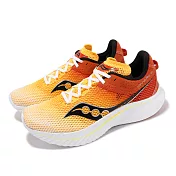 Saucony 競速跑鞋 Kinvara 14 男鞋 橘 黑 輕量 厚底 回彈 競速 訓練 運動鞋 索康尼 S20823139