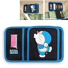 【Doraemon 哆啦A夢 】牛仔布 多功能遮陽板置物夾(台灣製)