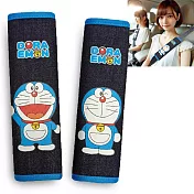【Doraemon 哆啦A夢 】牛仔布 安全帶護套組(2入/台灣製)