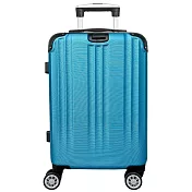 DF travel - SUNPLAY繽紛玩色TSA密碼鎖ABS拉鍊可加大靜音飛機輪24吋行李箱-共8色 灰藍