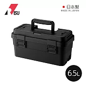 【日本RISU】TRUNK CARGO日本製可連結層疊組合式工具箱-6.5L- 炭黑
