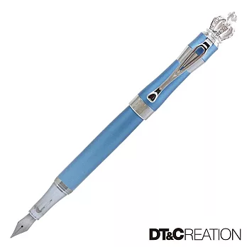 【DT&CREATION】 龍行天下皇冠鋼筆 藍色