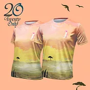 【2Only】|瀕危動物系列-短袖T恤-大人-男女同款- 2XL 非洲象