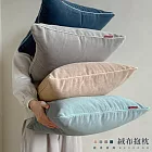 【麗塔寢飾】絨布抱枕套40*40cm(一入) 100%精梳棉 藍色