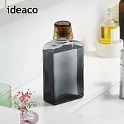 【日本ideaco】復古風漱口水用玻璃空瓶(附漱口杯)-400ml