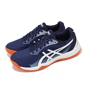 Asics 網球鞋 Court Slide 3 男鞋 藍 白 橘 皮革 穩定 入門款 運動鞋 亞瑟士 1041A335401