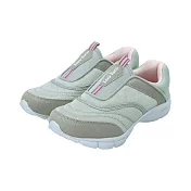 日本Karu Karu 灰色 快速套穿輕鬆運動走路鞋(女) 23.5cm 灰色