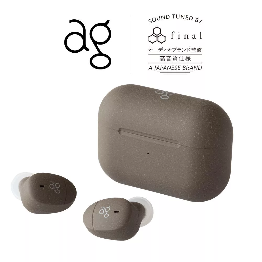 日本 ag COTSUBU 真無線藍牙耳機 布朗尼