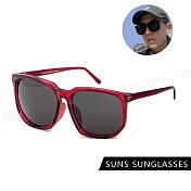 【SUNS】百搭質感墨鏡 時尚大框眼鏡 男女款 時尚不退流行 抗UV400 S601 紅框
