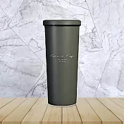 GREEN CUP芊杯內外316不鏽鋼真空吸管杯-800ml-1支 酷炫灰
