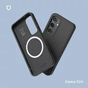 犀牛盾 Samsung Galaxy S24 (6.2吋) SolidSuit (MagSafe兼容) 經典防摔背蓋手機保護殼 - 經典黑