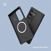 犀牛盾 Samsung Galaxy S24 Ultra (6.8吋) SolidSuit (MagSafe兼容) 經典防摔背蓋手機保護殼 - 經典黑