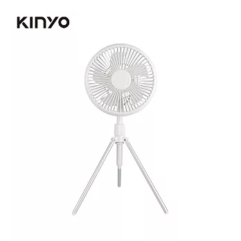 【KINYO】腳架式充電風扇7吋 |USB充電|拆卸式腳架|電風扇 UF-7051 白