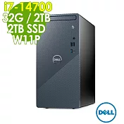 Dell 戴爾 Inspiron 3030T 商用雙碟電腦(i7-14700/32G/2TB+2TB SSD/W11P)特仕桌上型電腦