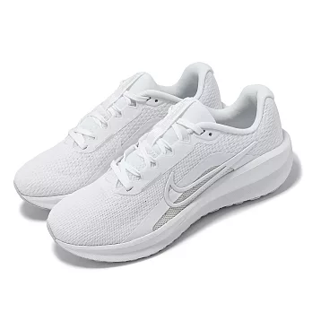 Nike 慢跑鞋 Wmns Downshifter 13 女鞋 白 網布 透氣 緩衝 支撐 全白 運動鞋 FD6476-101
