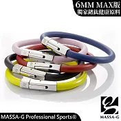 MASSA-G【The Clip Secret】鍺鈦手環(6MM) M 比利時黯藍
