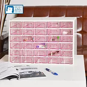 【台灣佳斯捷】大三元30格收藏盒- 粉紅色
