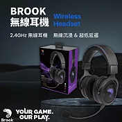 【Brook】無線藍芽親膚耳罩式麥克風耳機  Headset 2.4GHz 3.5mm