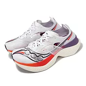 Saucony 競速跑鞋 Endorphin Elite 男鞋 白 橘 尼龍板 回彈 輕量 路跑 運動鞋 索康尼 S20768126