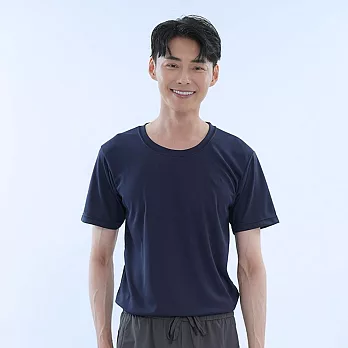 【遊遍天下】MIT男款吸濕排汗抗UV機能T恤圓領衫(GS2002) M 丈青