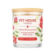 美國 PET HOUSE 室內除臭寵物香氛蠟燭 240g-蔓越莓