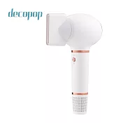 decopop 美型負離子吹風機 DP-801(小蘋機) 珍珠白
