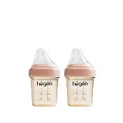 【hegen】金色奇蹟PPSU多功能方圓型寬口奶瓶 150ml 雙瓶組  - 嫣粉